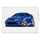2004-06 GTO Blue Car Greeting Cards
