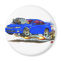 2004-06 GTO Blue Car Fridge Magnet