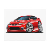 2004-06 GTO Red Car Postcard
