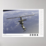 2004 International Space Station Calendar Poster