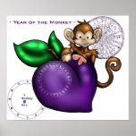2004 Year of the Monkey! (plum) Posters