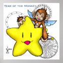 2004 Year of the Monkey! (star) posters