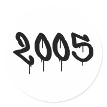 2005 ROUND STICKERS