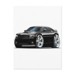 2006-10 Charger SRT8 Black Car Postcard