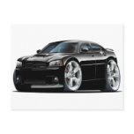 2006-10 Charger SRT8 Black Car Post Card