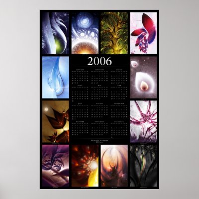 2006 Fractal Calendar Print by creativ82