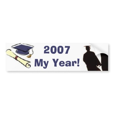 2007 My Year! Bumper Sticker by akiliking