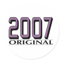 2007 Original Round Sticker