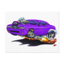 2008-10 Challenger Purple Car Postcards