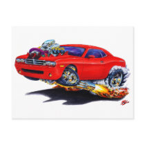 2008-10 Challenger Red Car Post Cards