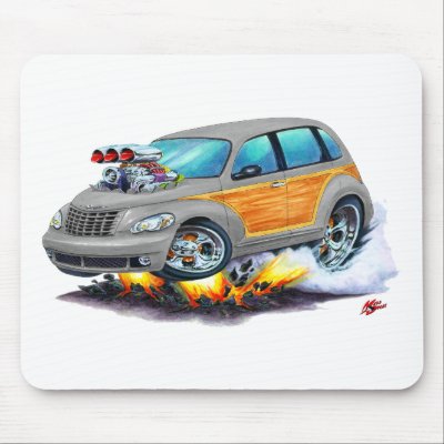 2008-10 PT Cruiser Grey Woodie Mouse Pad by maddmaxart
