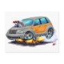 2008-10 PT Cruiser Grey Woodie Postcard