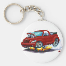 2008-10 PT Cruiser Maroon Convertible Key Chains
