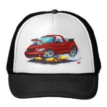 2008-10 PT Cruiser Maroon Convertible Mesh Hats