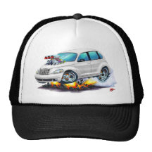 2008-10 PT Cruiser White Car Trucker Hats