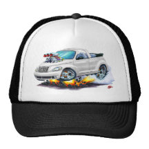 2008-10 PT Cruiser White Convertible Mesh Hat