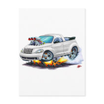 2008-10 PT Cruiser White Convertible Post Card