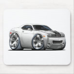 2008-2010 Challenger White Car mousepads