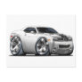2008-2010 Challenger White Car Post Card