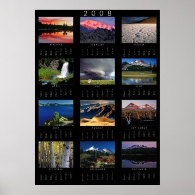 2008 Calendar Poster by gust_front