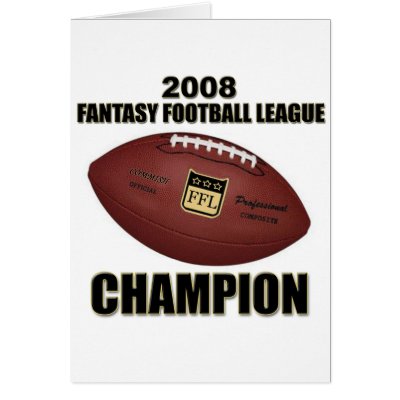 2008 Fantasy Football Champion Shop Cards by fantasysports