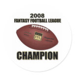 2008 Fantasy Football Champion Shop stickers