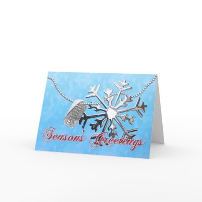 2008 Season's Greetings Snowflake Greeting Card by SimplyTheBestDesigns