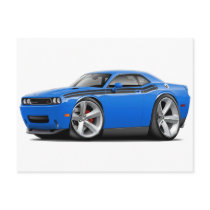 2009-11 Challenger RT B5 Blue-Black Car Postcard