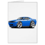 2009-11 Challenger RT B5 Blue-White Car Greeting Cards