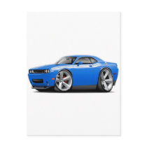 2009-11 Challenger RT B5 Blue-White Car Postcard