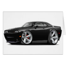 2009-11 Challenger RT Black Car Greeting Card
