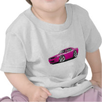 2009-11 Challenger RT Fuschia-White Car Tshirts
