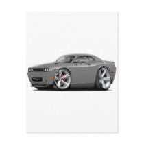 2009-11 Challenger RT Grey Car Postcard
