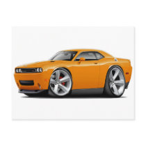 2009-11 Challenger RT Orange Car Post Cards