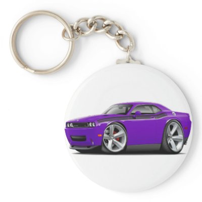 200911 Challenger RT PurpleBlack Car Keychains by maddmaxart