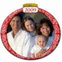 2009 Family Photo Christmas Ornament photo sculptures