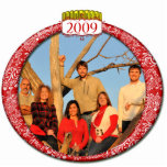 2009 Family Photo Christmas Ornament Photo Cut Outs