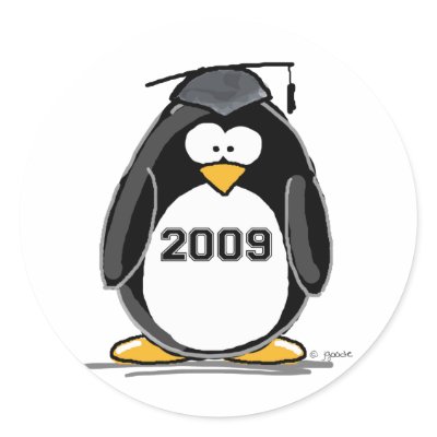2009 Graduate Penguin Stickers by penguinality