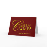 2009 Graduation Custom Card - Blank Inside