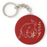 2009 year of the ox  - new year keychains