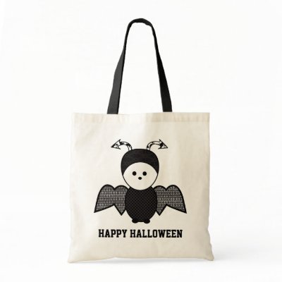 2010-0002 Bat Happy Halloween Bags by adellaandmella