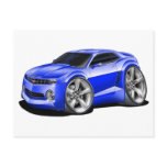 2010-11 Camaro Blue Car Postcards