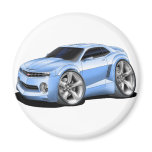 2010-11 Camaro Lt Blue Car Fridge Magnets