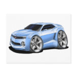 2010-11 Camaro Lt Blue Car Post Cards