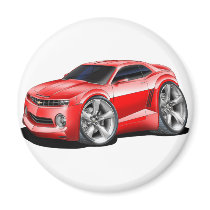 2010-11 Camaro Red Car Fridge Magnet