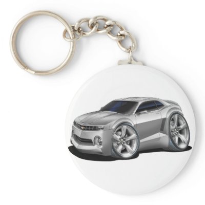 2010-11 Camaro Silver Car Keychains by maddmaxart
