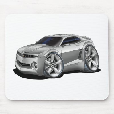 2010-11 Camaro Silver Car Mousepad by maddmaxart