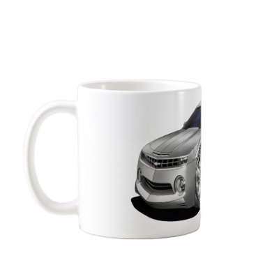 2010-11 Camaro Silver Car Coffee Mugs by maddmaxart