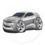 2010-11 Camaro Silver Car Sticker
