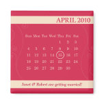2010 April Calendar Save the Date Magnet